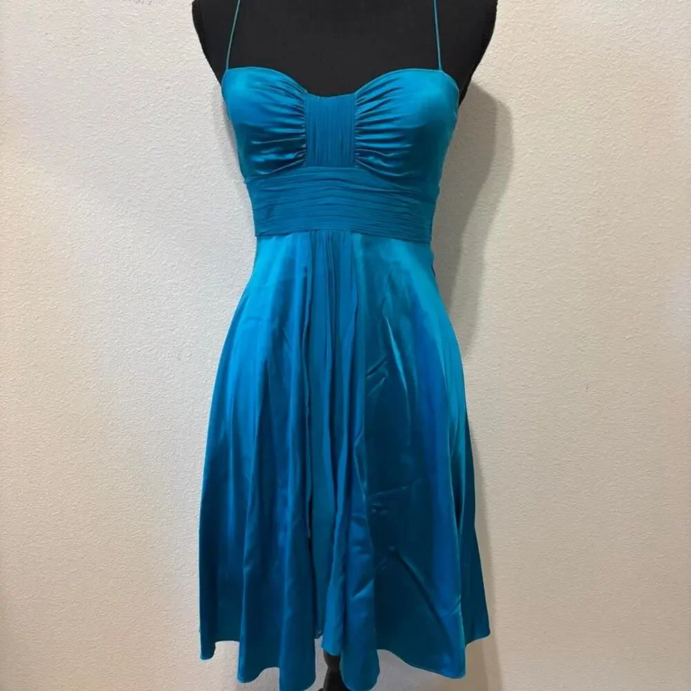 Vintage blue cache midi dress
